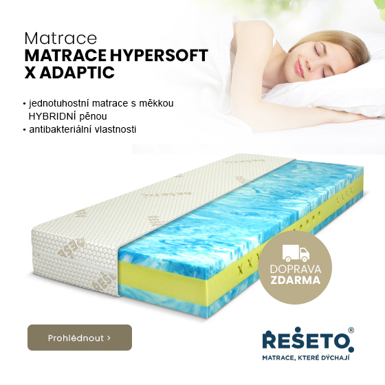 ŘEŠETO Matrace HYPERSOFT X ADAPTIC BROWN